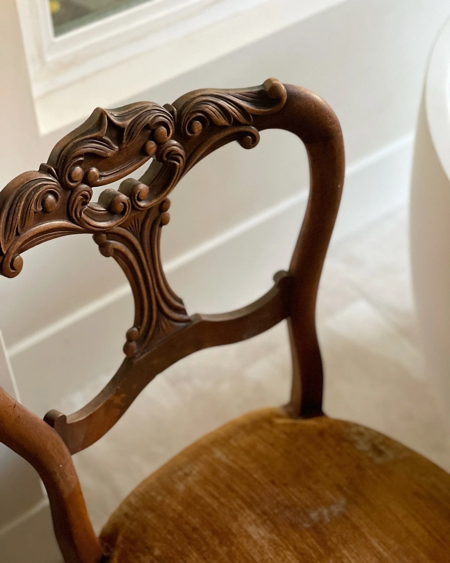 A chair that once was my great grandmother&rsquo;s and occupied various corners of my childhood home now lives in a little nook in our bathroom. Honestly, I wasn&rsquo;t sure how I would feel about bringing her here until I did, and then I realized i