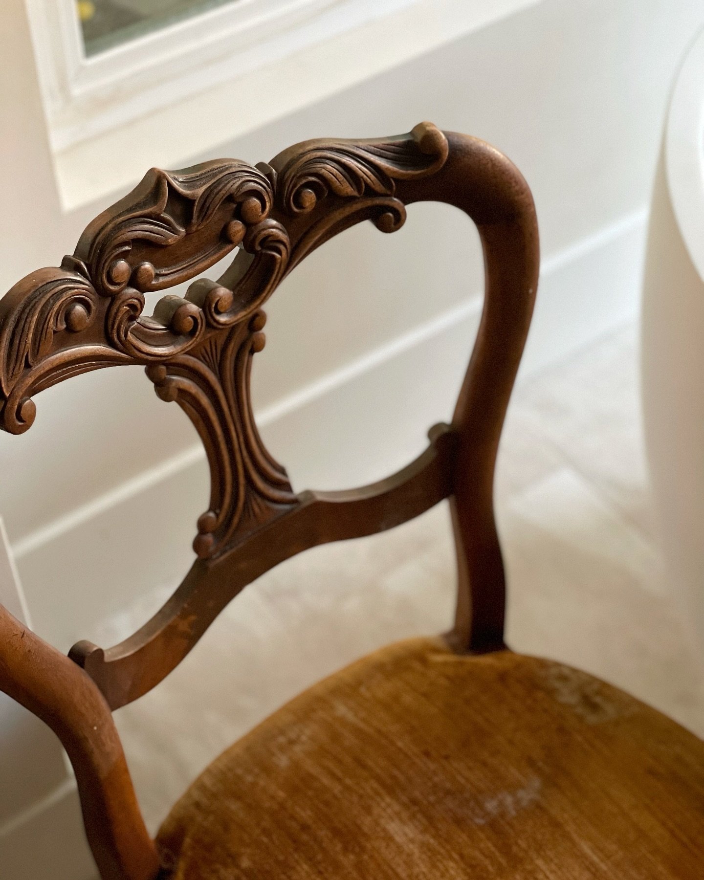 A chair that once was my great grandmother&rsquo;s and occupied various corners of my childhood home now lives in a little nook in our bathroom. Honestly, I wasn&rsquo;t sure how I would feel about bringing her here until I did, and then I realized i