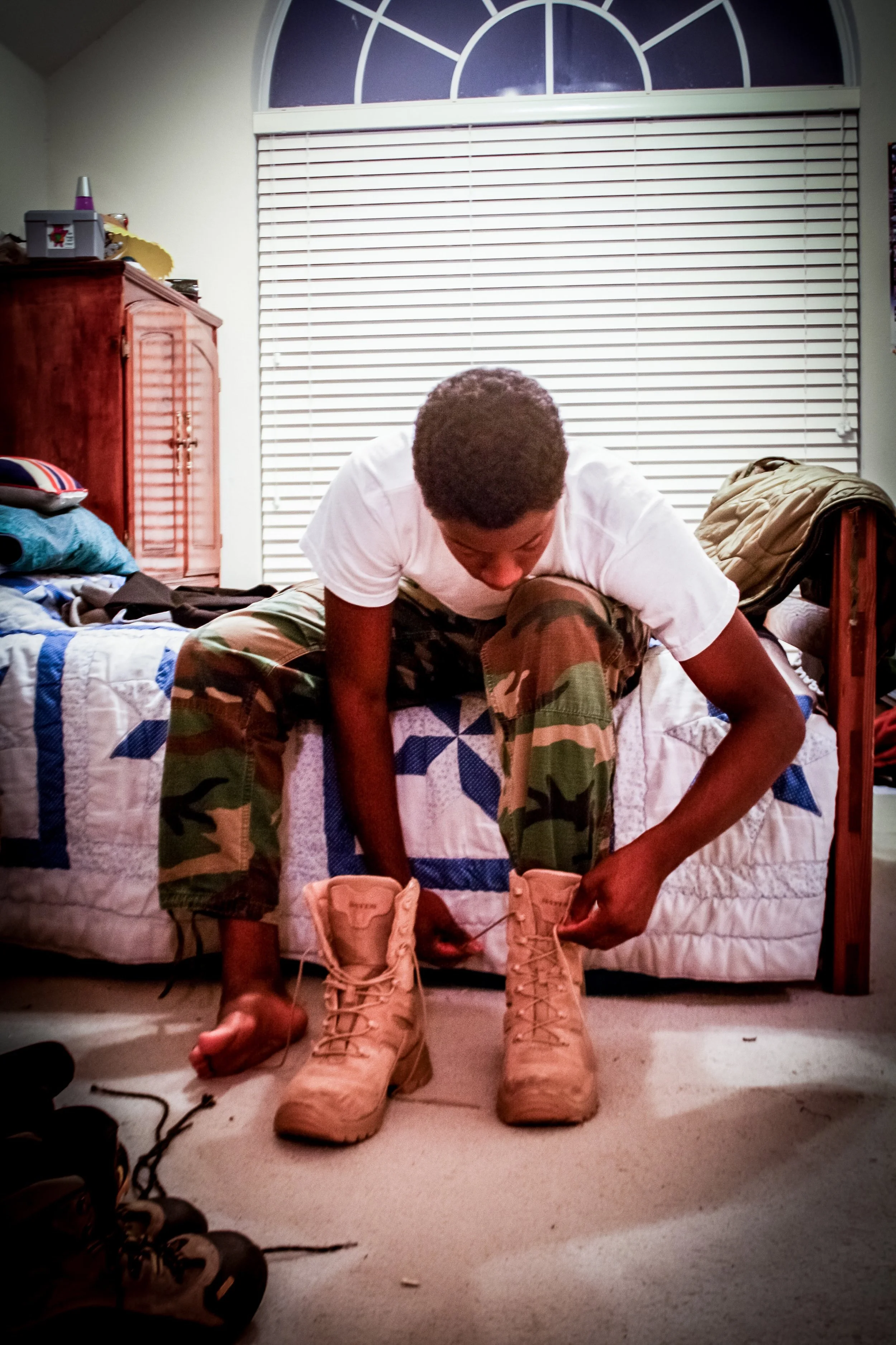 Maryhelen's 2010 photograph of not-yet-a-man Andrew