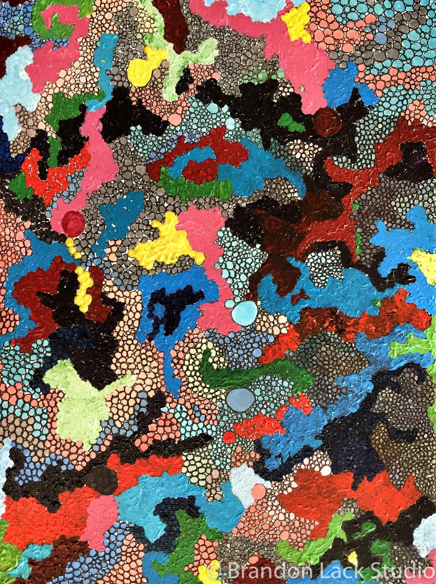 Practice, March 2017. Mixed media on canvas. 9x12 inches. Unframed.