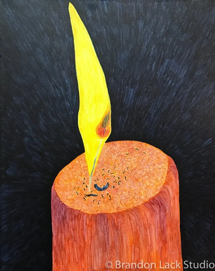 Brandon's Orange Candle