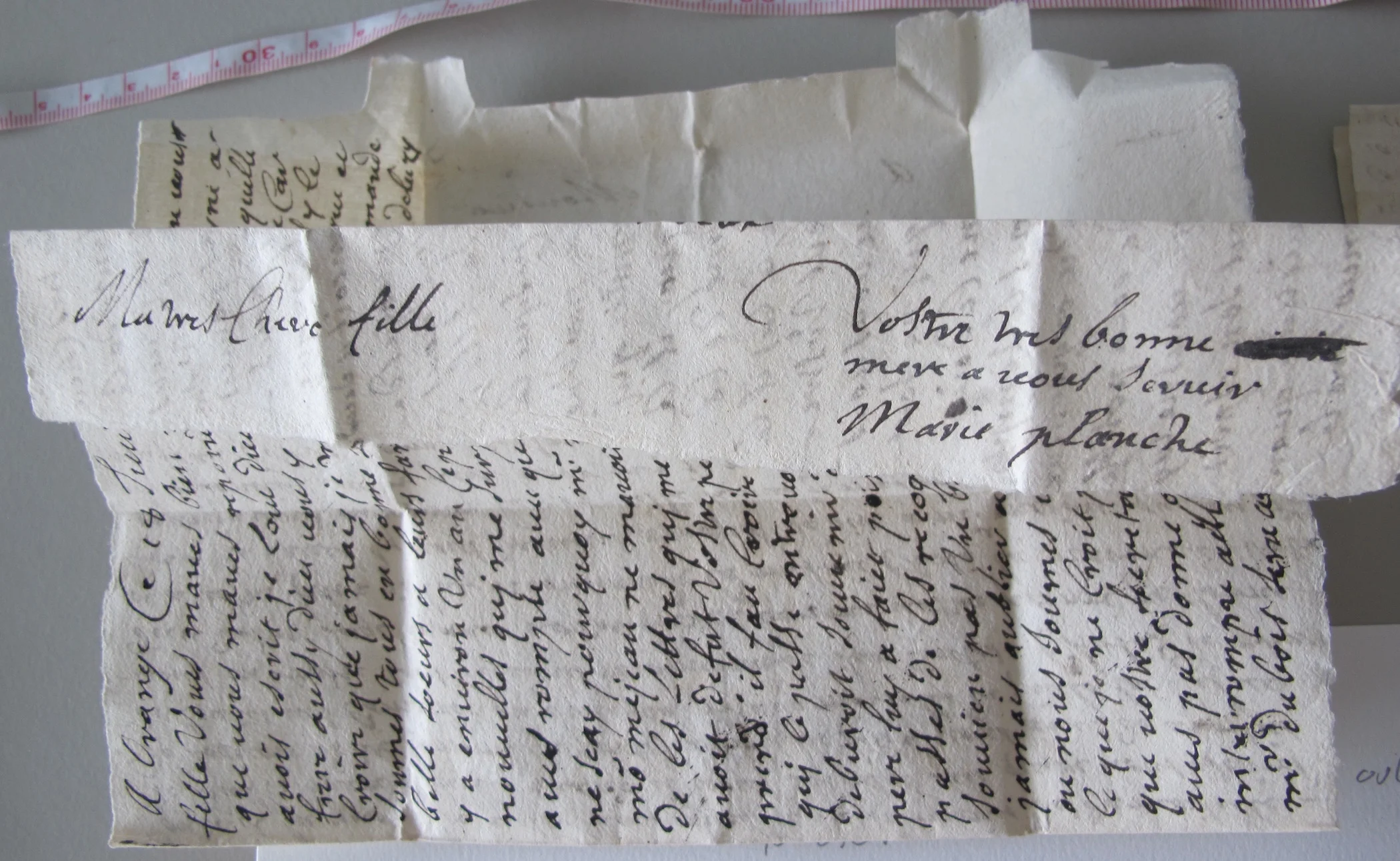 Opened letter
