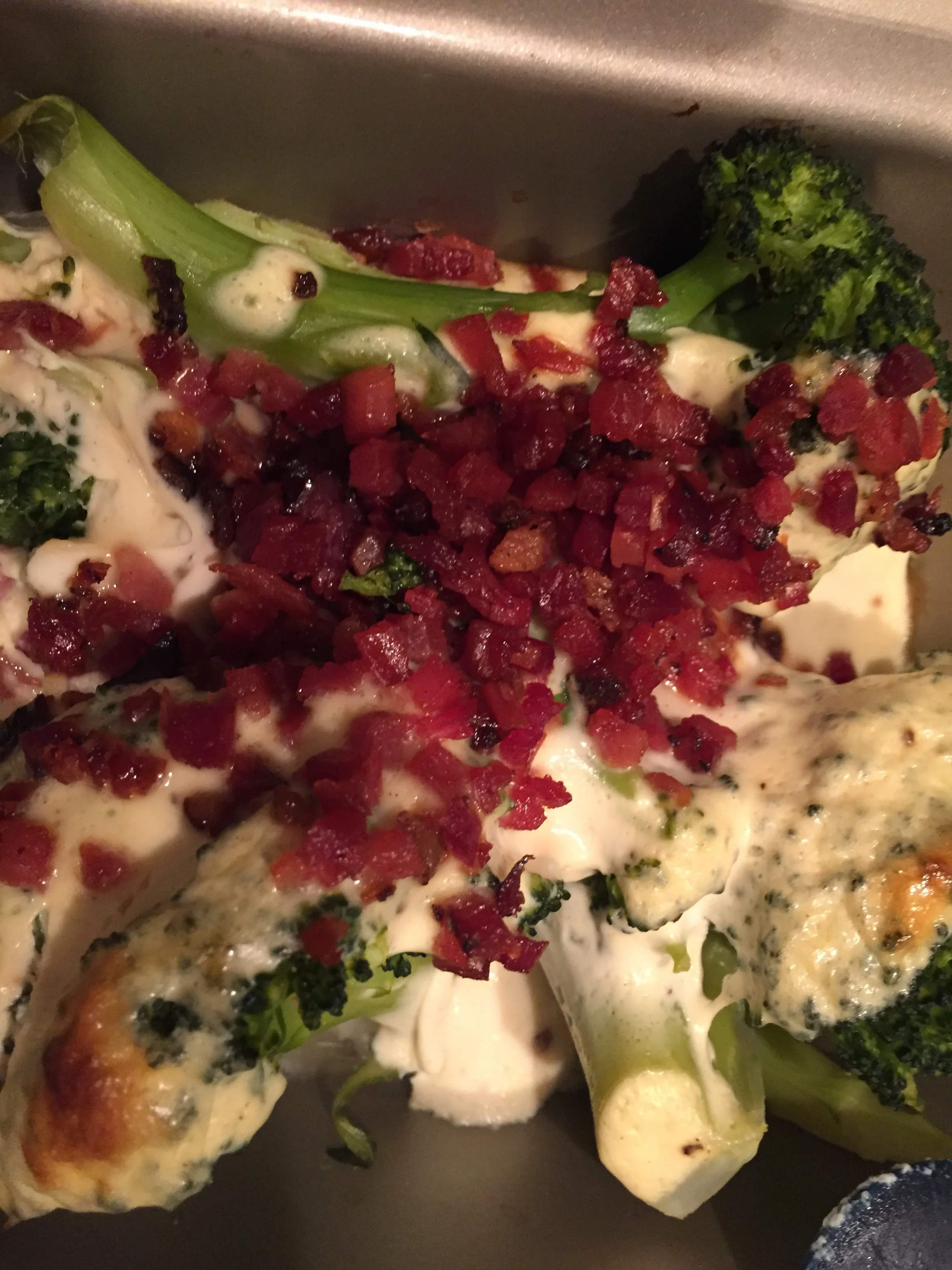 Gratinated broccoli... the slim way