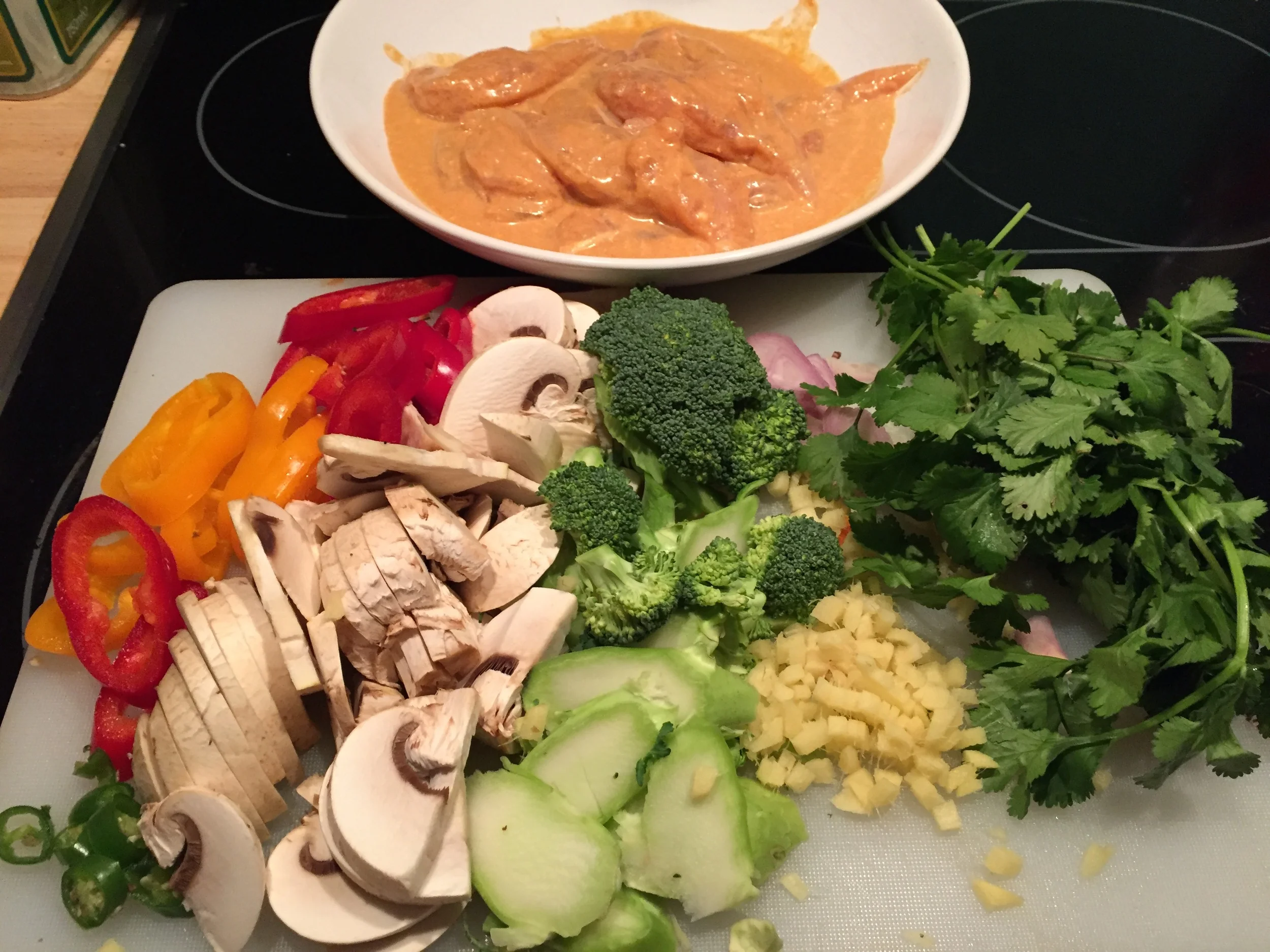 Quick Thai-Curry with Chicken