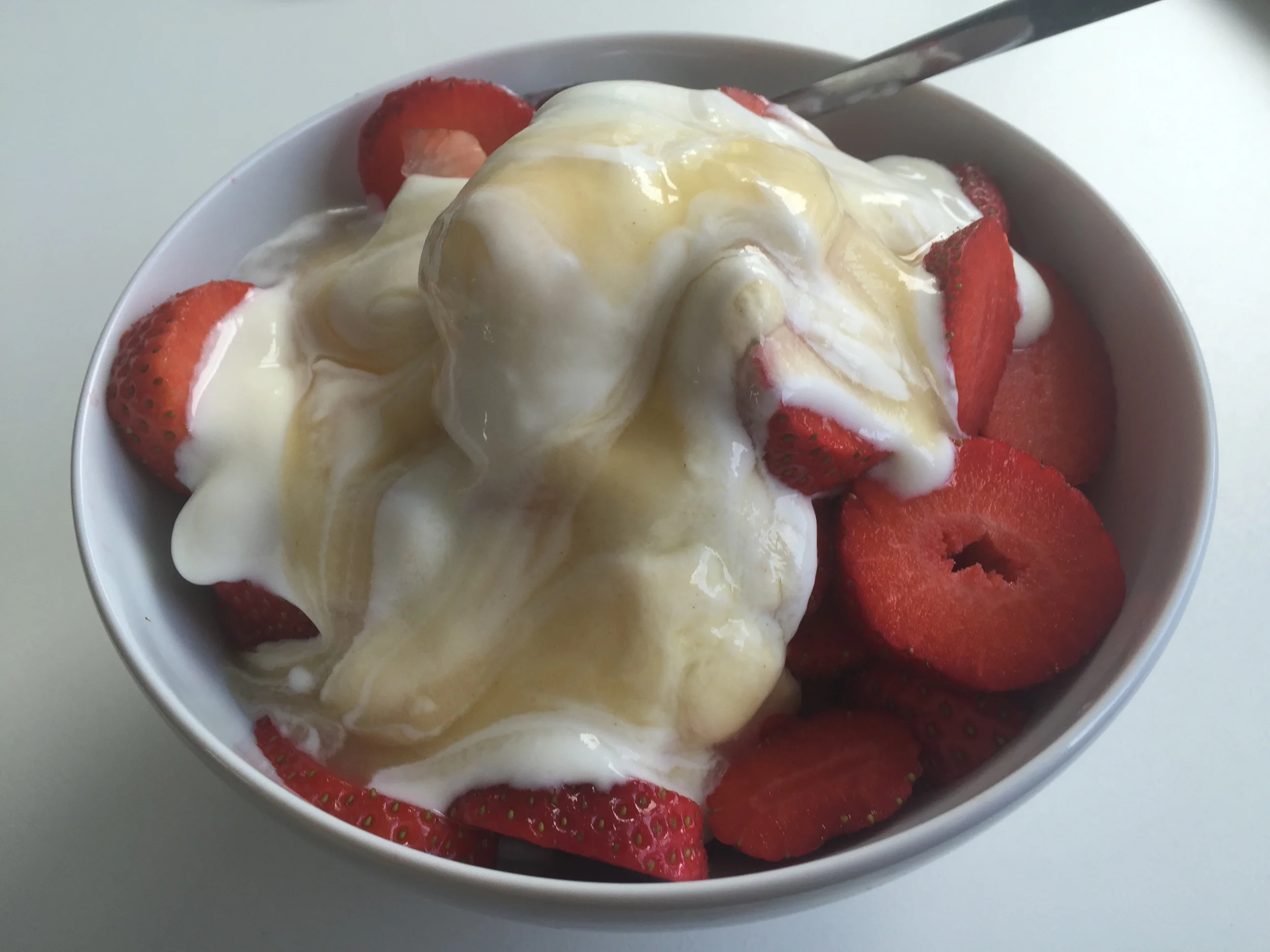 Strawberries - Yogurt - Honey