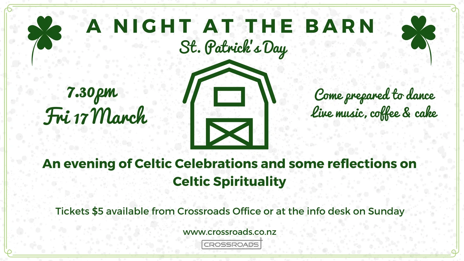 A night at the barn - St. Patrick's Day