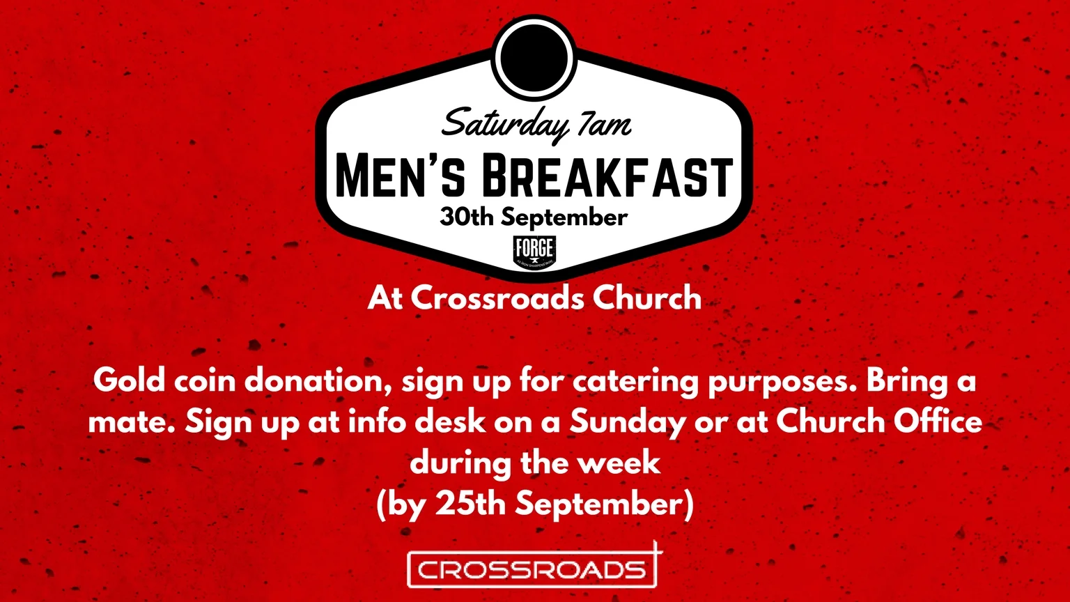 Men's Breakfast @ Crossroads