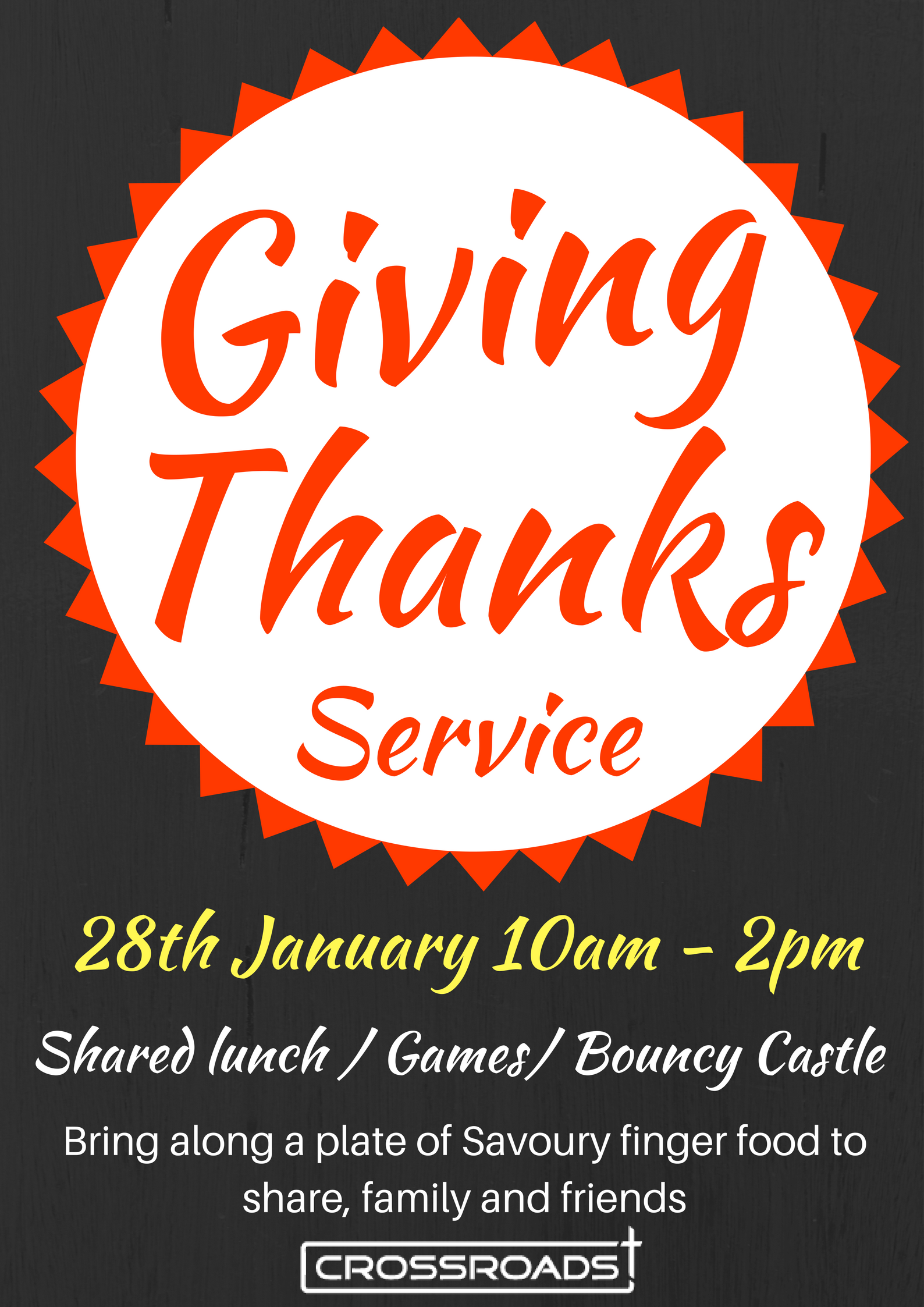 Giving Thanks Service + Fun Day!