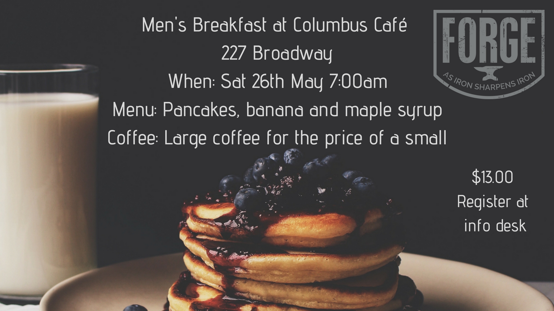 FORGE - MENS BREAKFAST