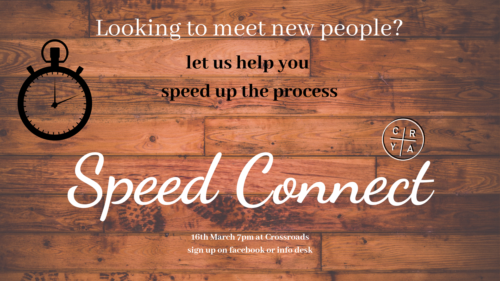 SPEED CONNECT - YOUNG ADULT EVENT