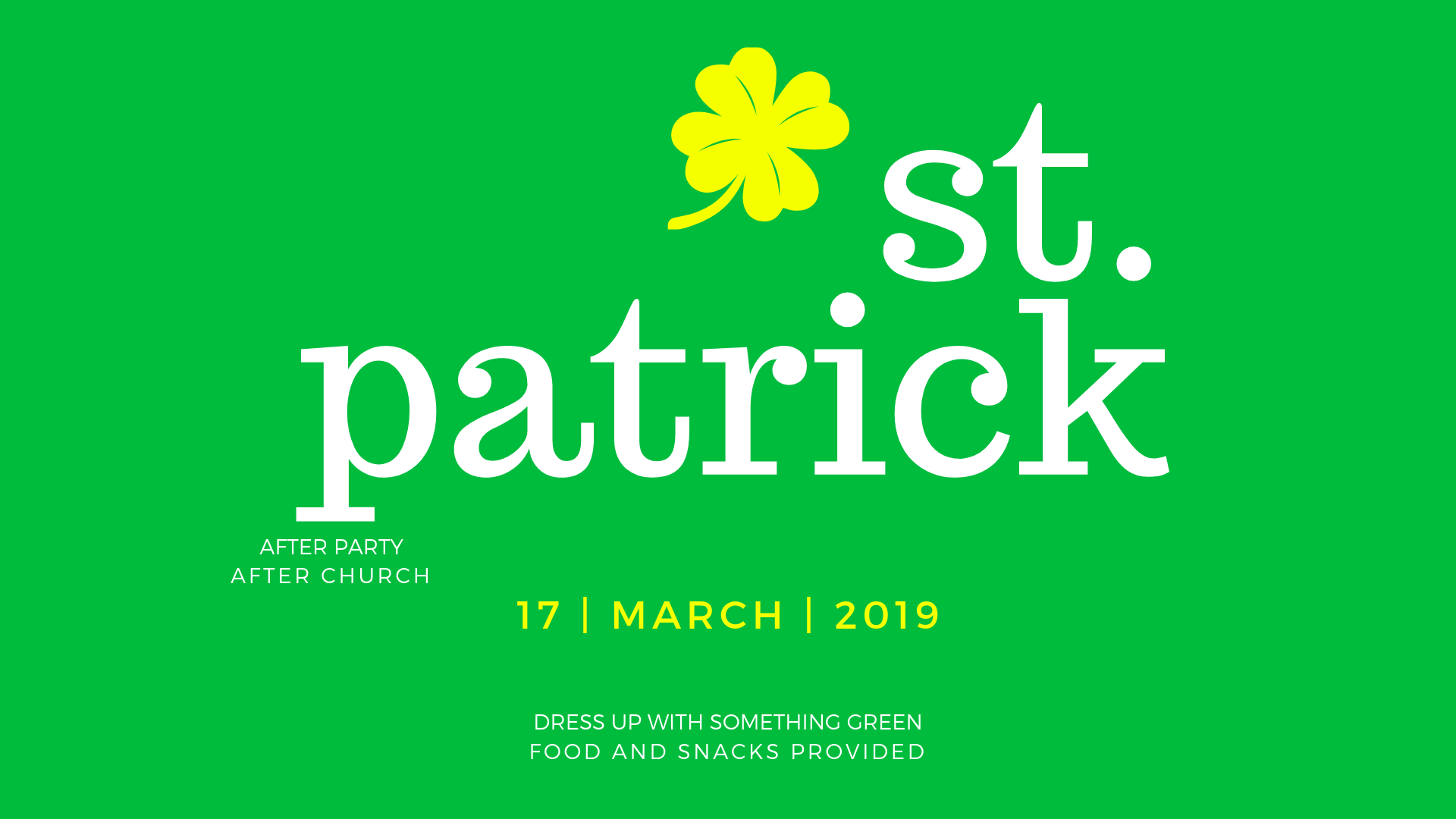 ST PATRICK AFTER PARTY