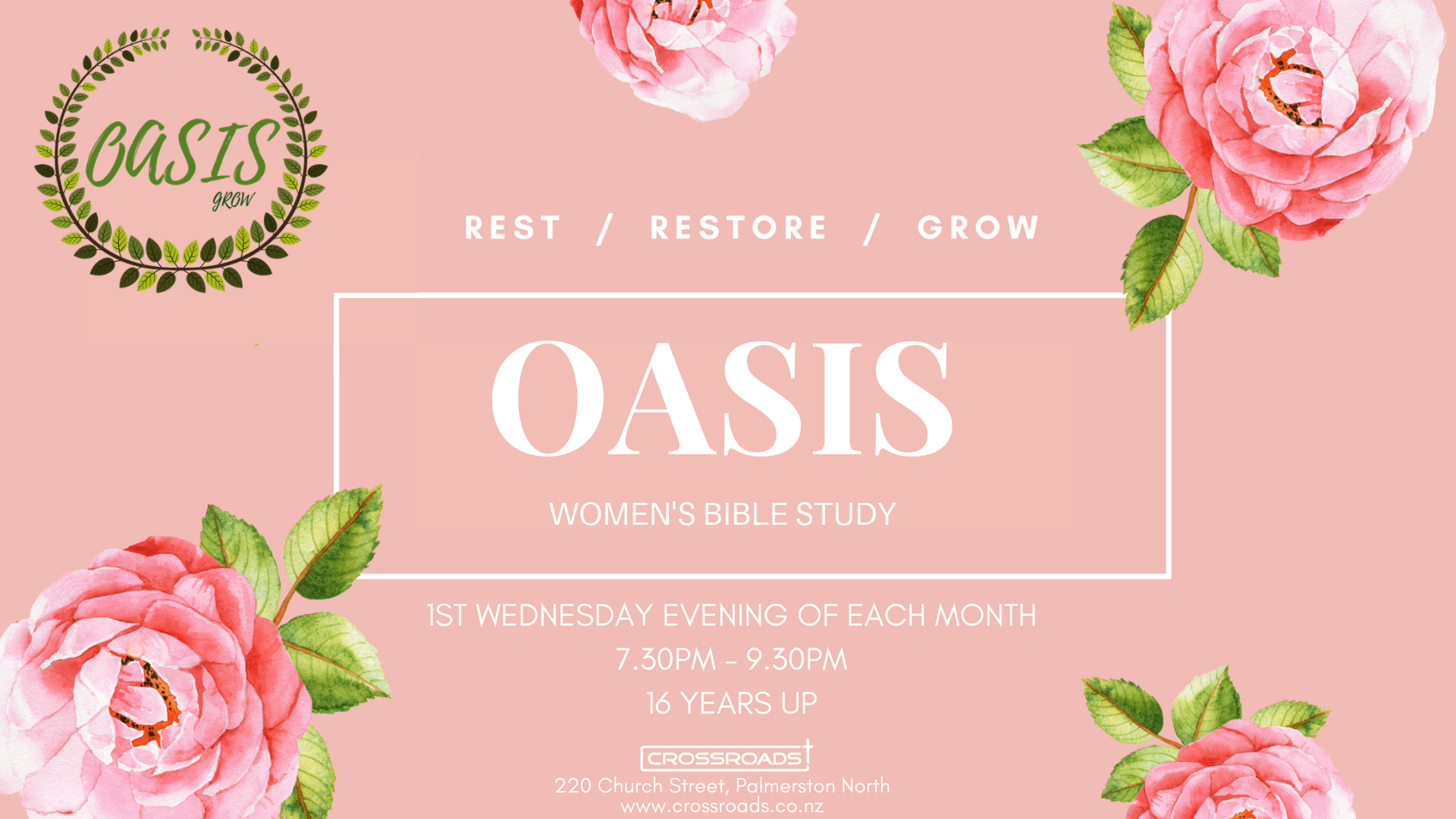 OASIS - WOMEN'S MONTHLY BIBLE STUDY