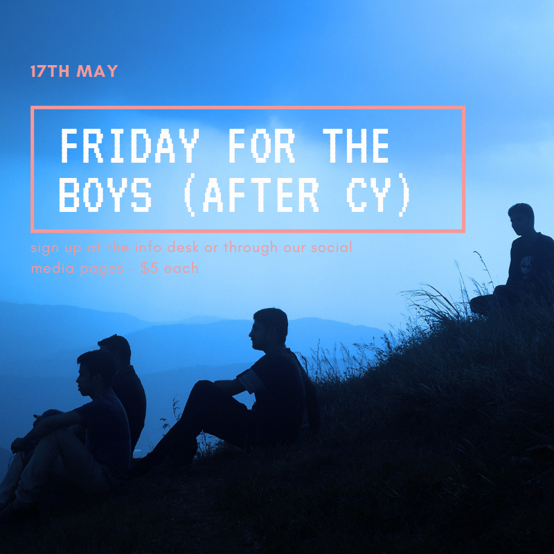 FRIDAY FOR THE BOYS (AFTER CY)