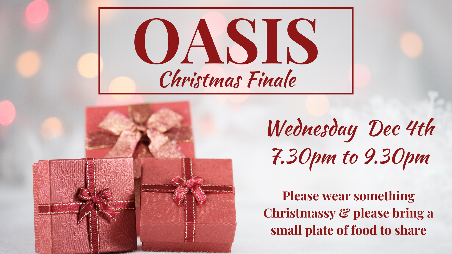 OASIS - CHRISTMAS FINALE