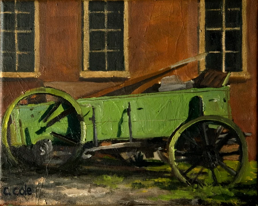 Busted Green Cart