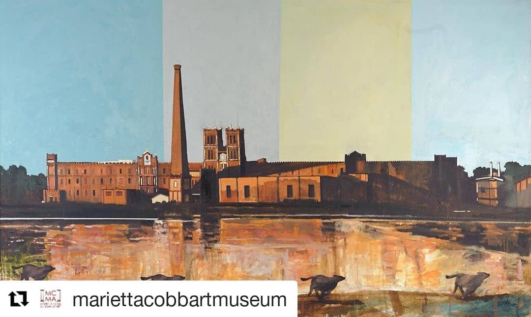 #Repost @mariettacobbartmuseum (@get_repost)
・・・
&ldquo;The Crossing&rdquo; oil on canvas by Chad Cole. The recent exhibition Chad Cole: Travels and Transitions is recorded in a fantastic gallery tour video that is available on the Marietta Cobb Muse