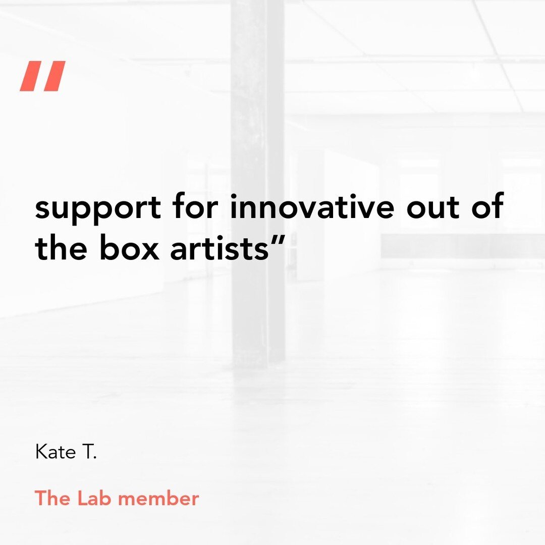 &quot; support for innovative out of the box artists&quot;

Thank you Kate for supporting The Lab!

https://withfriends.co/the_lab/join