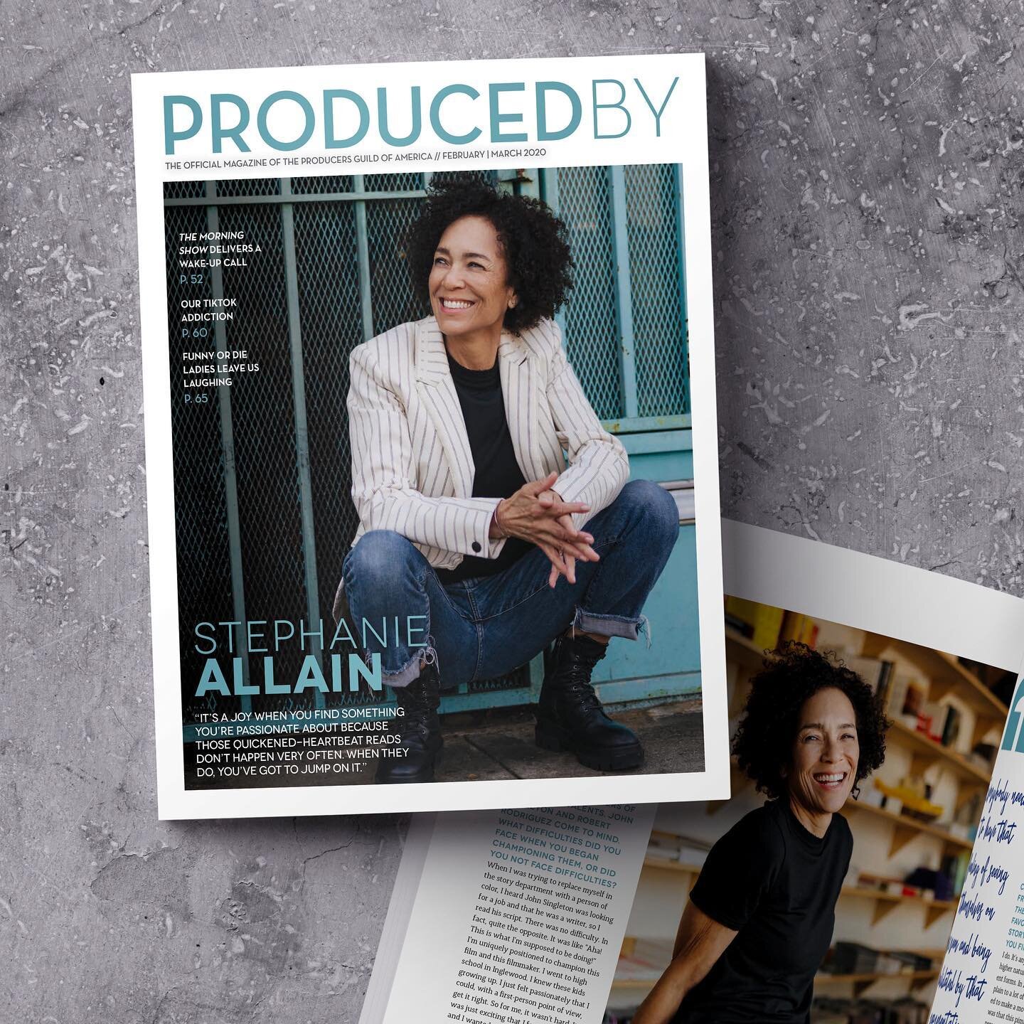 I recently had the opportunity to photograph @StephanieAllain for the cover of Produced By, which is the official magazine of the @ProducersGuild. Stephanie is producing the upcoming Academy Awards and it was a huge honor to have her in front of my l