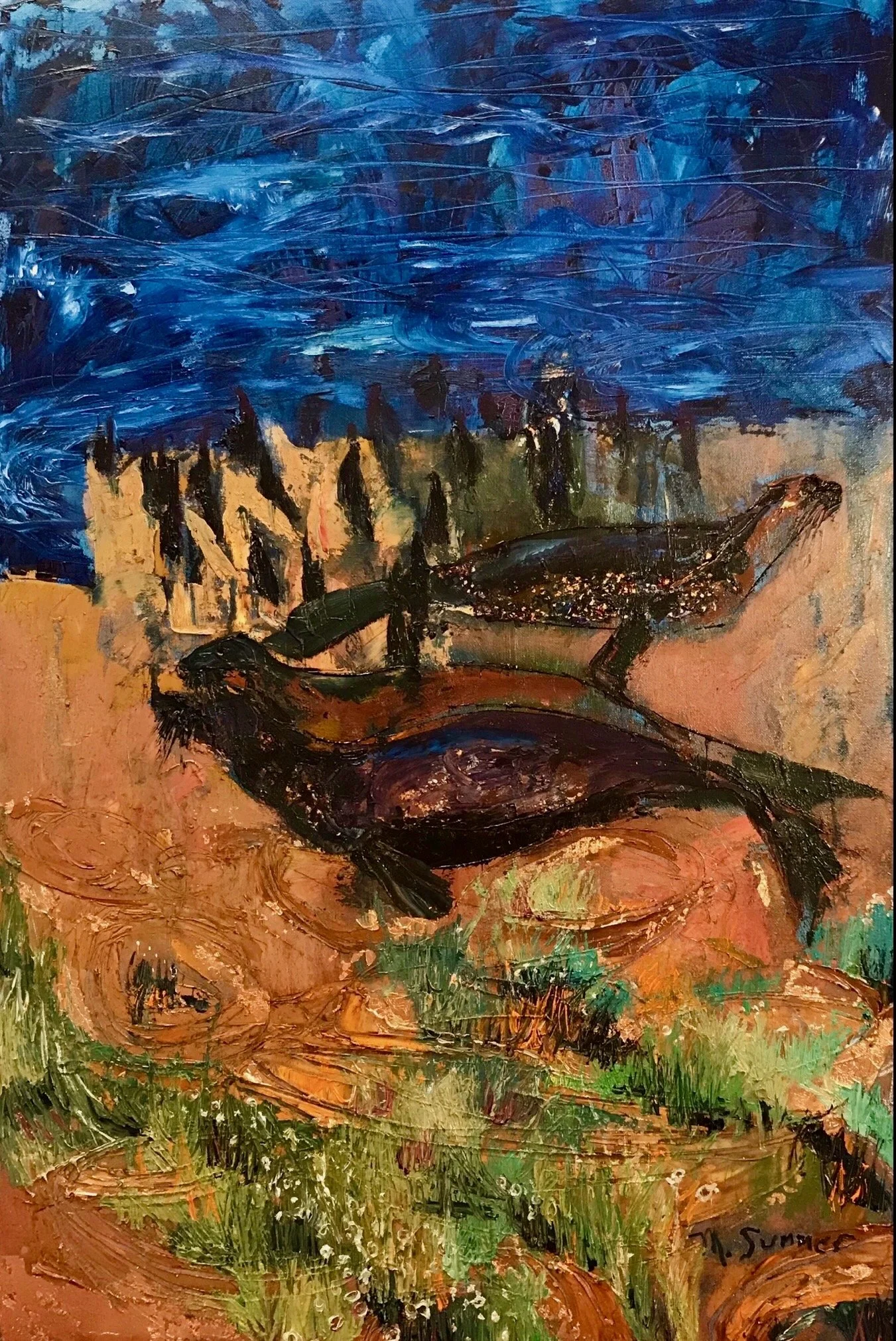 Seals and Cormorants
2018
30 x 24
