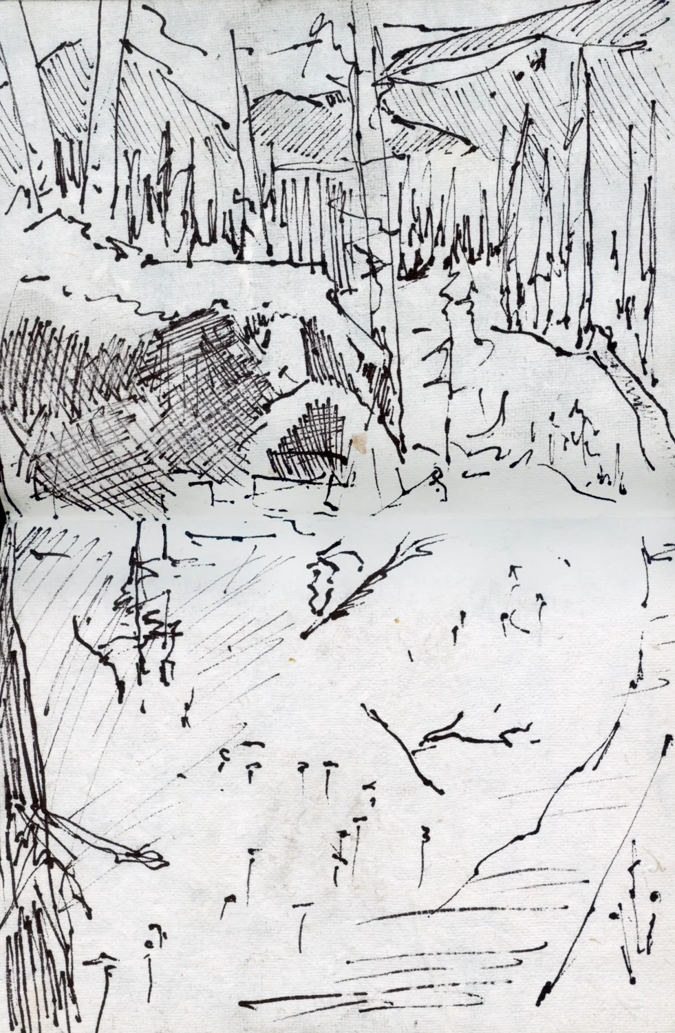 Camp at base of 10 mile range