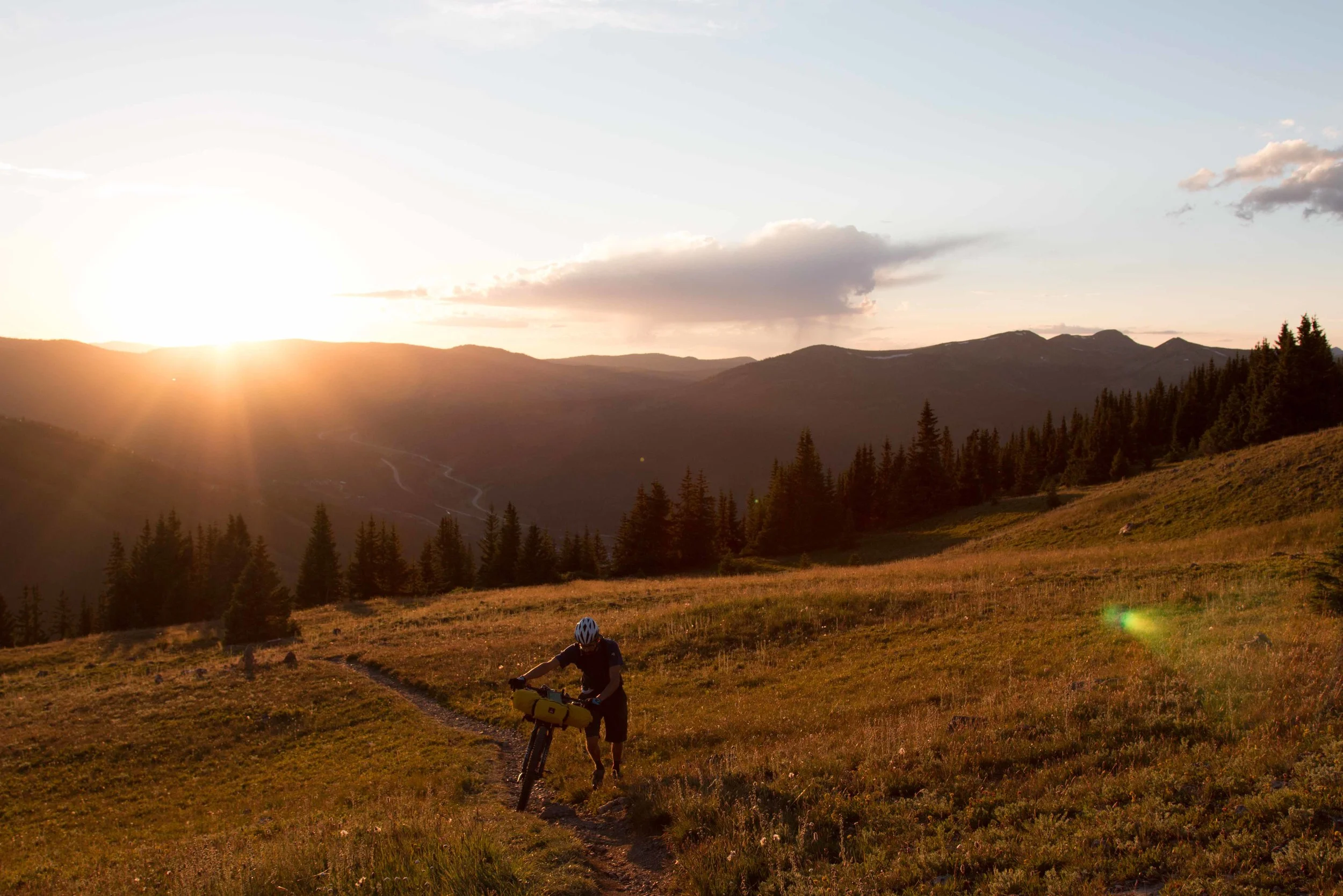 Nearing the summit of the Ten Mile Range