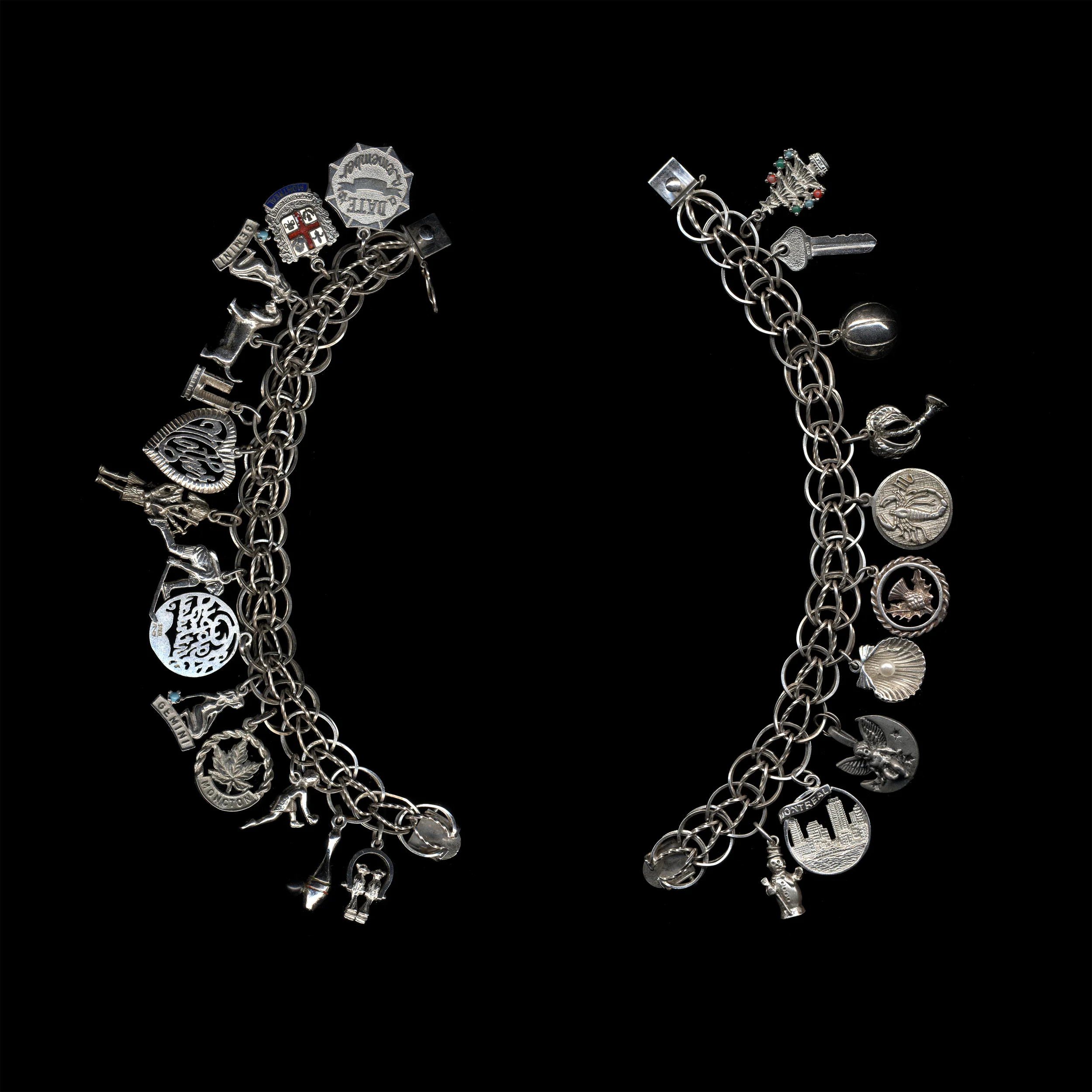  souvinir charm bracelets: mother's and daughter's 