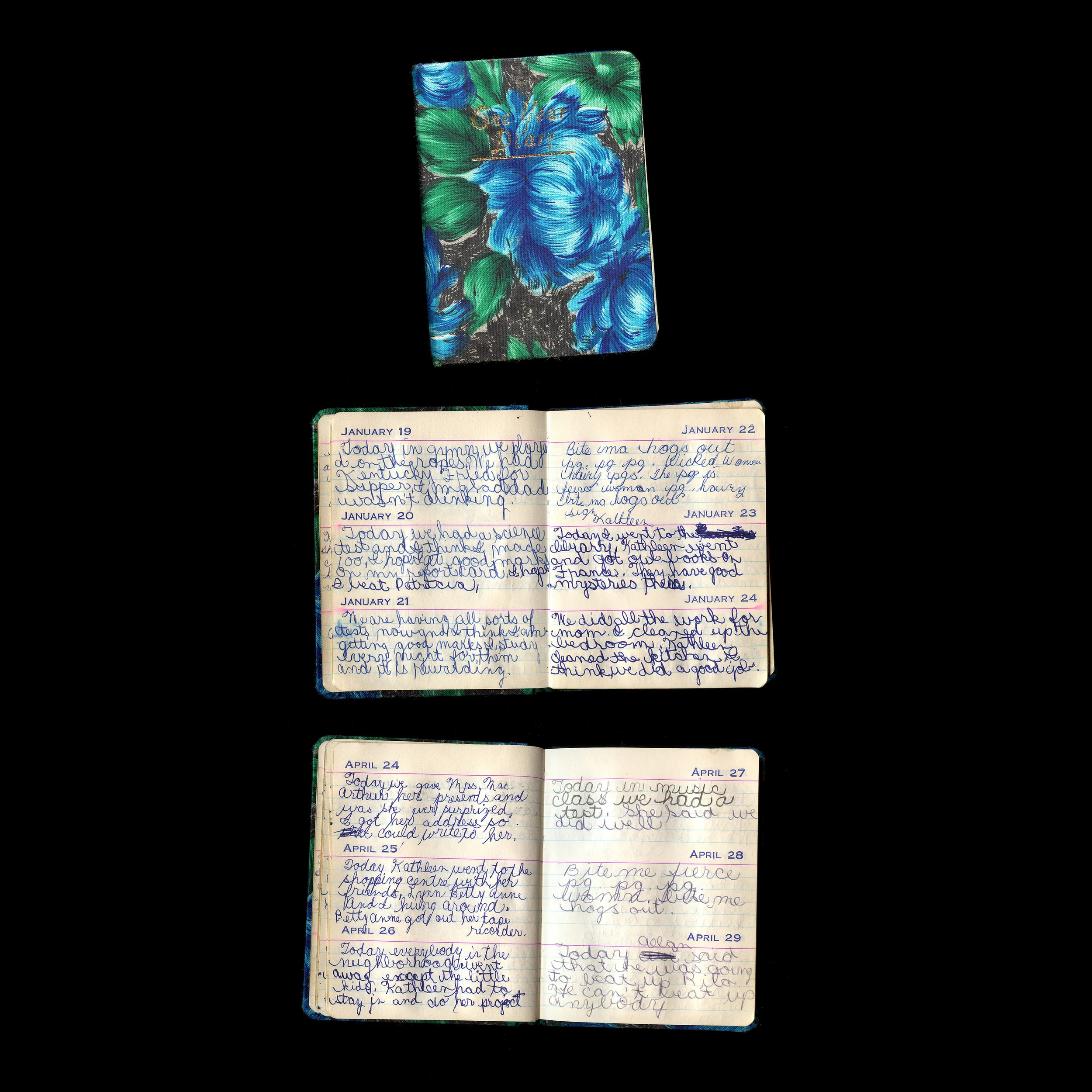  one year diary, circa 1970 
