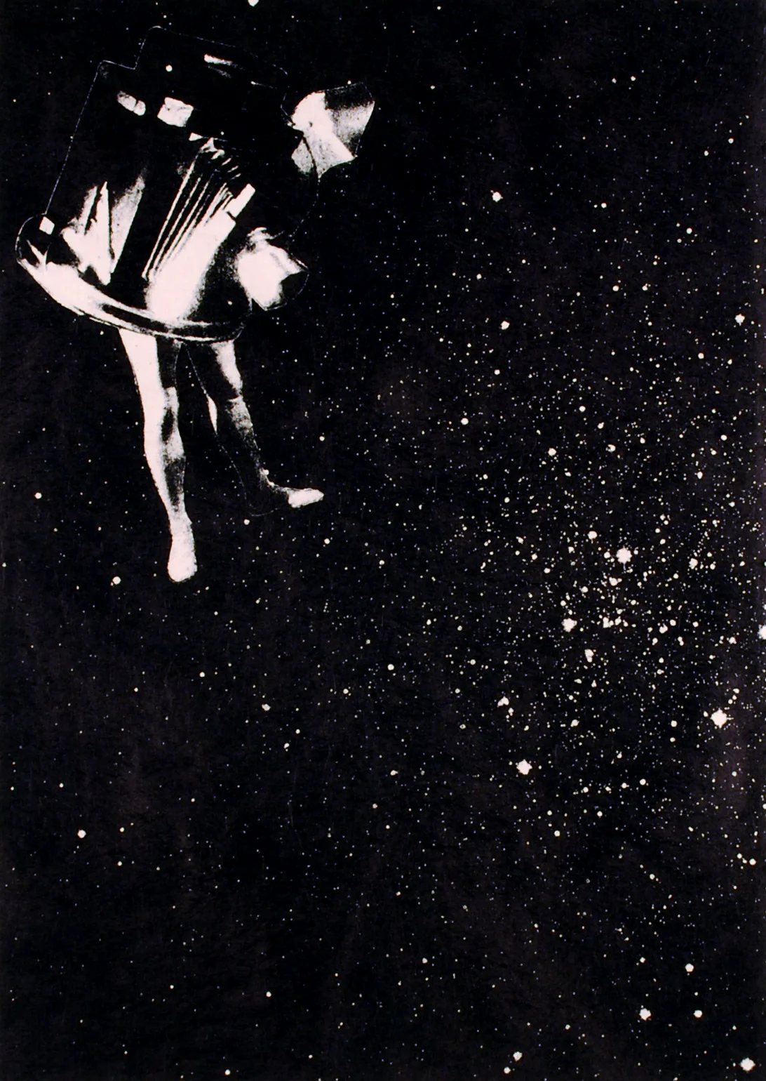   stargazing   chine-colle lithograph on rag paper  edition of 5  2011 