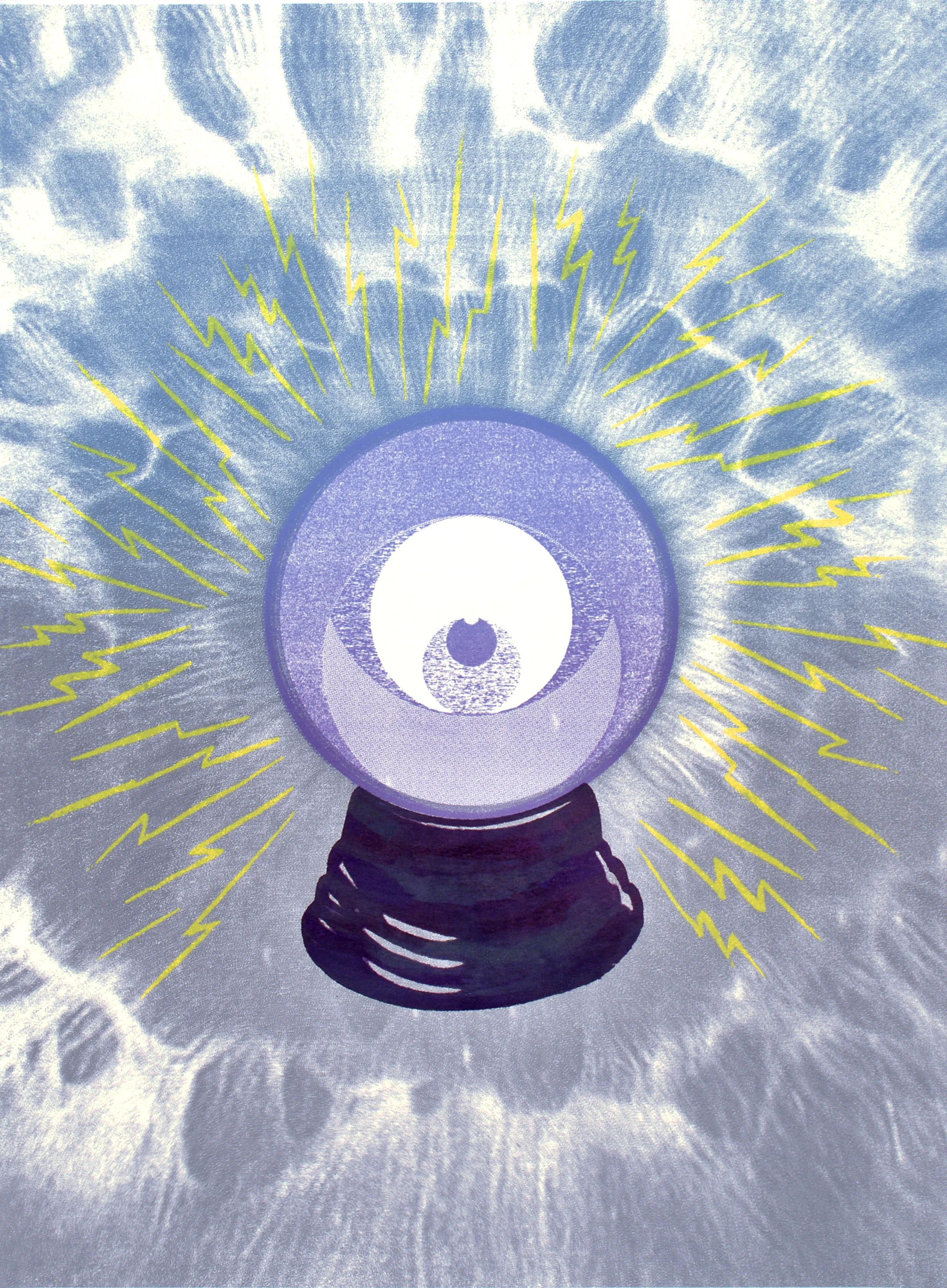   crystal eye   four layer screen print  edition of 20  2013 