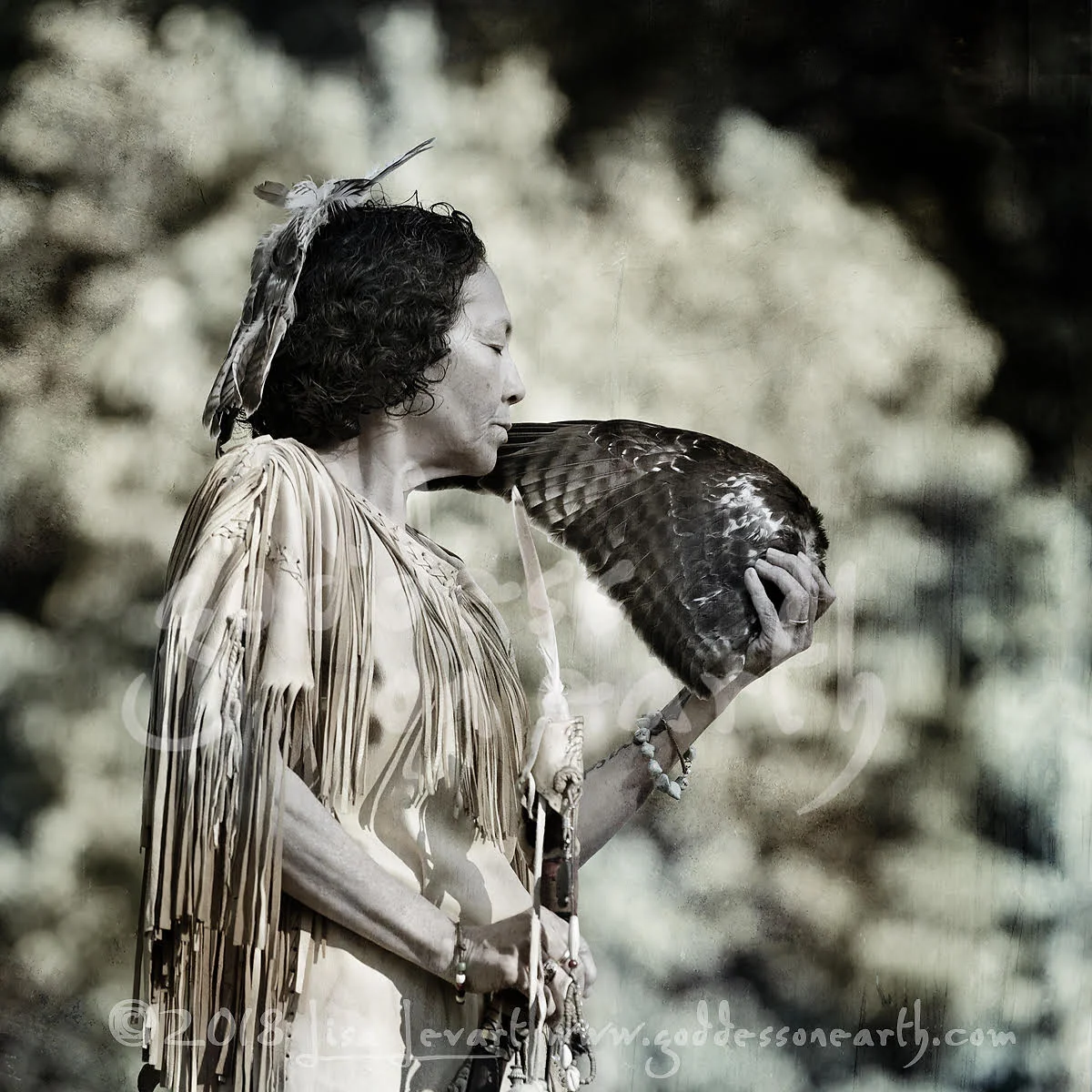 Hawk Woman, Lanape tradition By Lisa Levart