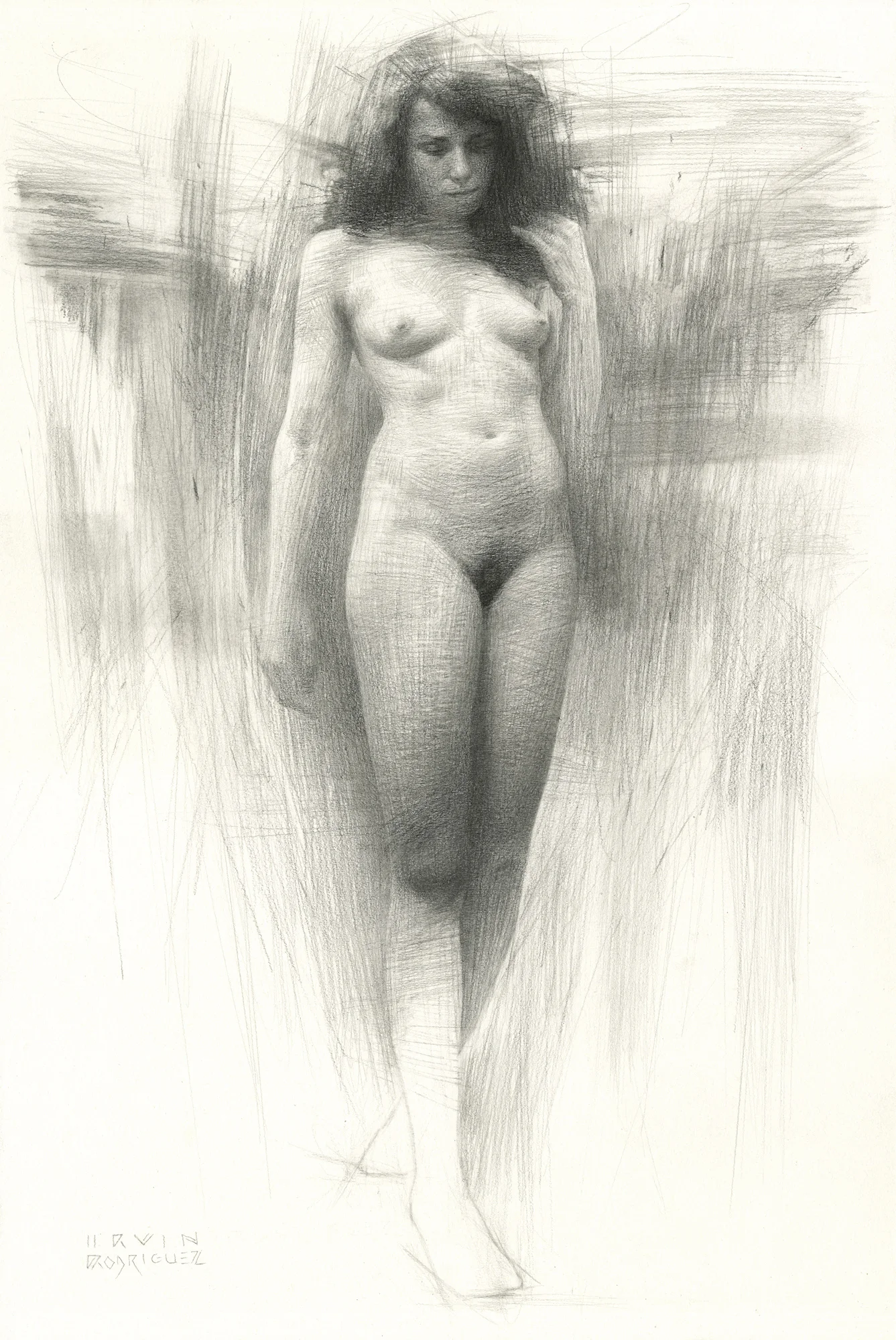 Study for Wanderer, Graphite on Paper, 19 x 13", 2015