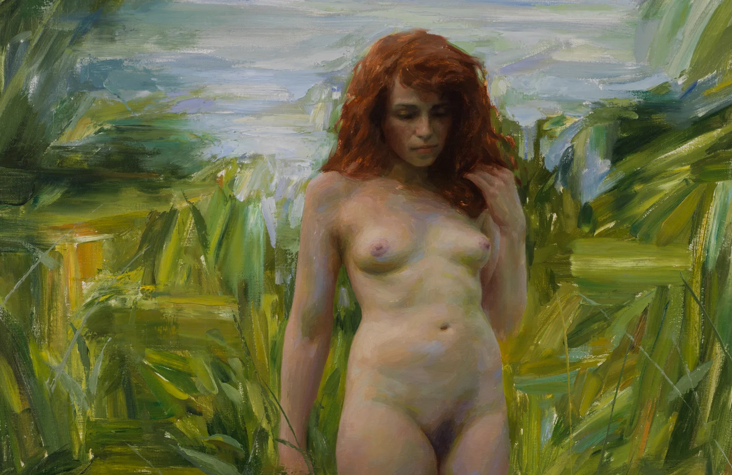 Wanderer, Oil on Linen, 50x30" 2016