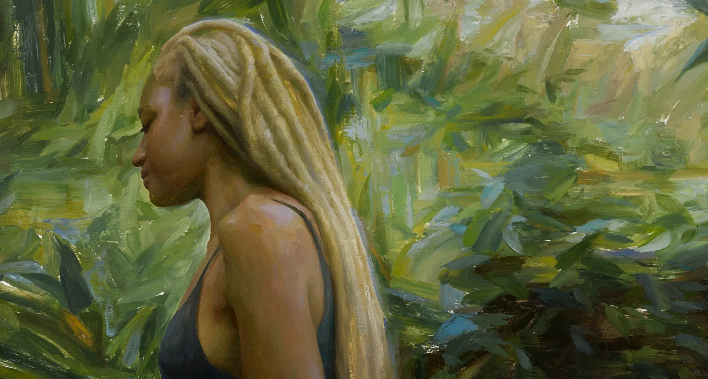 Untitled No.1, Oil on Panel, 30" Round, 2015