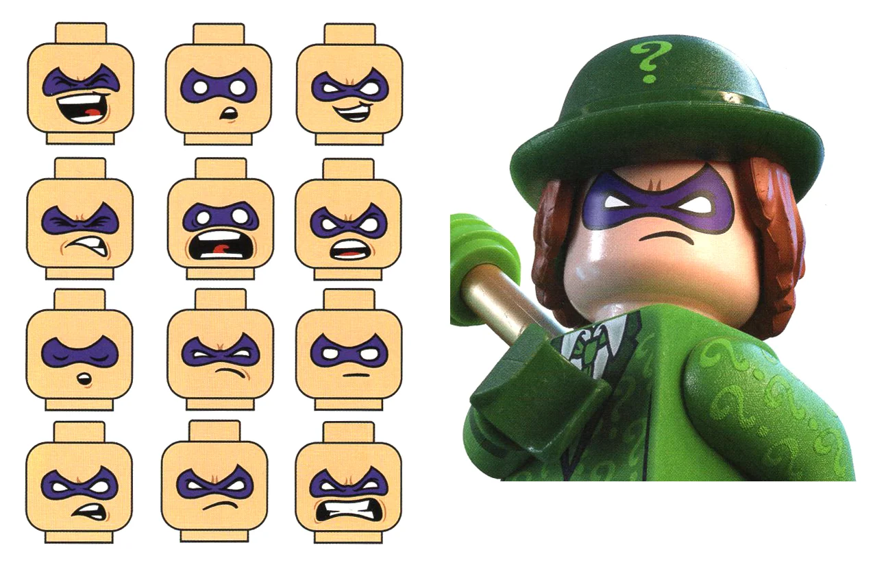 Facial Expressions - The Riddler