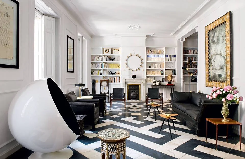 Black and White Living Room