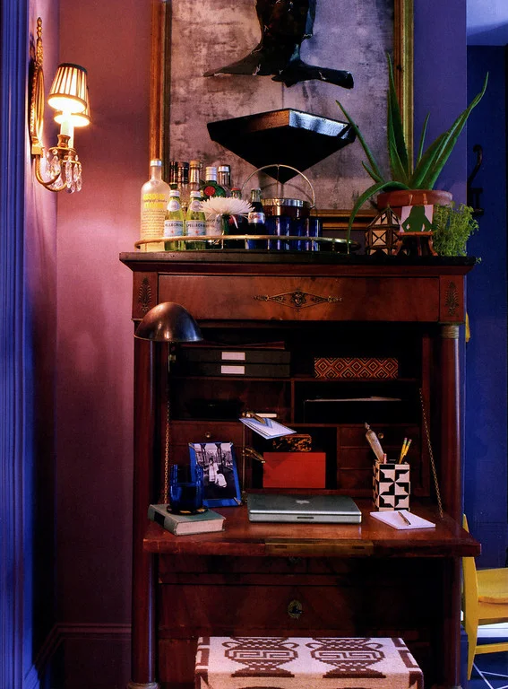 Purple Living Room, David Kaihoi House Beautiful