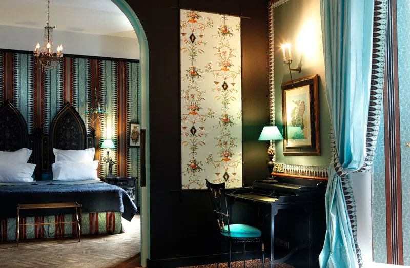 Madeleine Castaing inspired suite at Saint James Paris