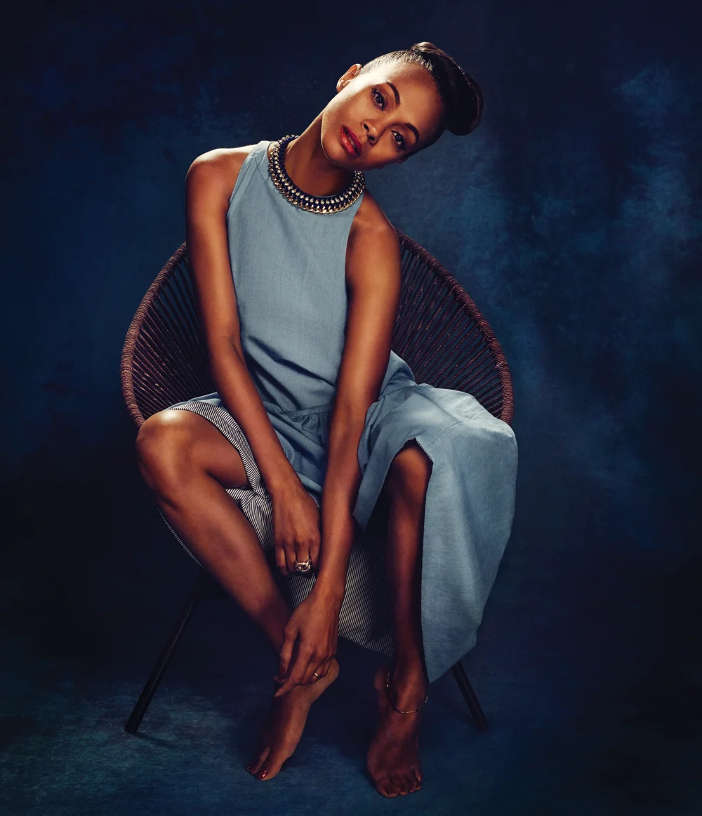 Zoe Saldana for Flare