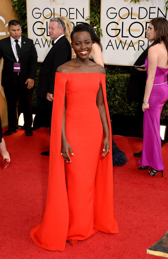 Lupita Nyong'O, Golden Globes Red Carpet