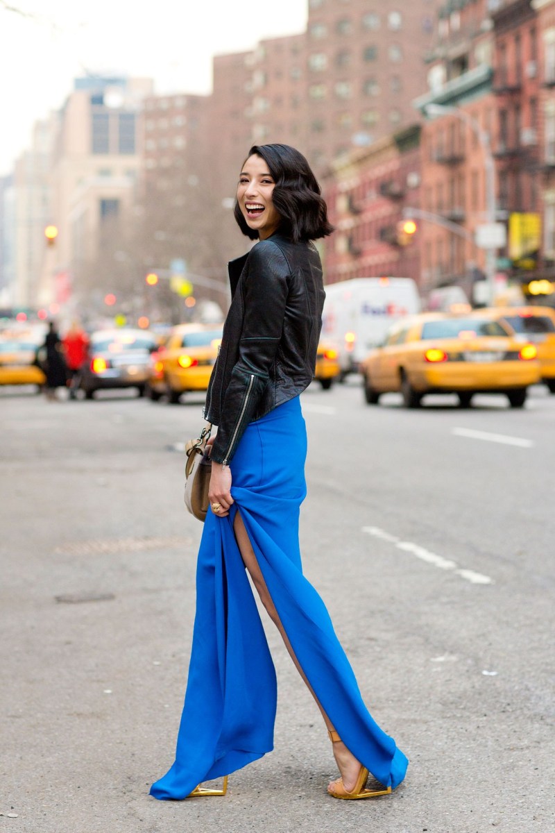 Lily Kwong in Reed Krakoff, New York Fashion Week