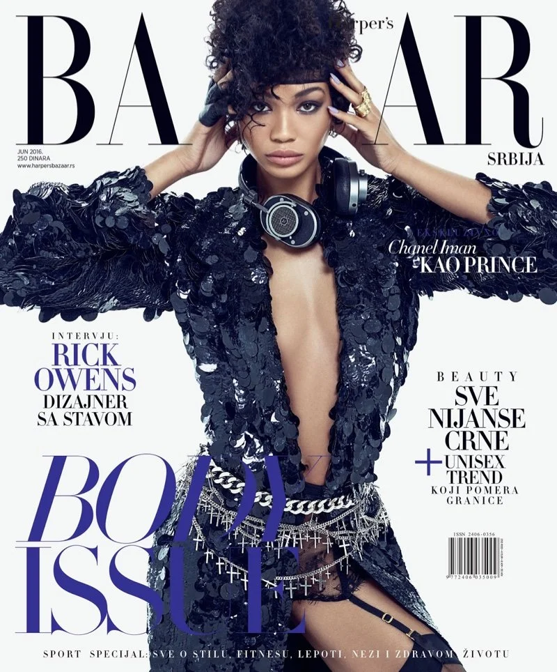 Chanel Iman for Harper’s Bazaar Serbia