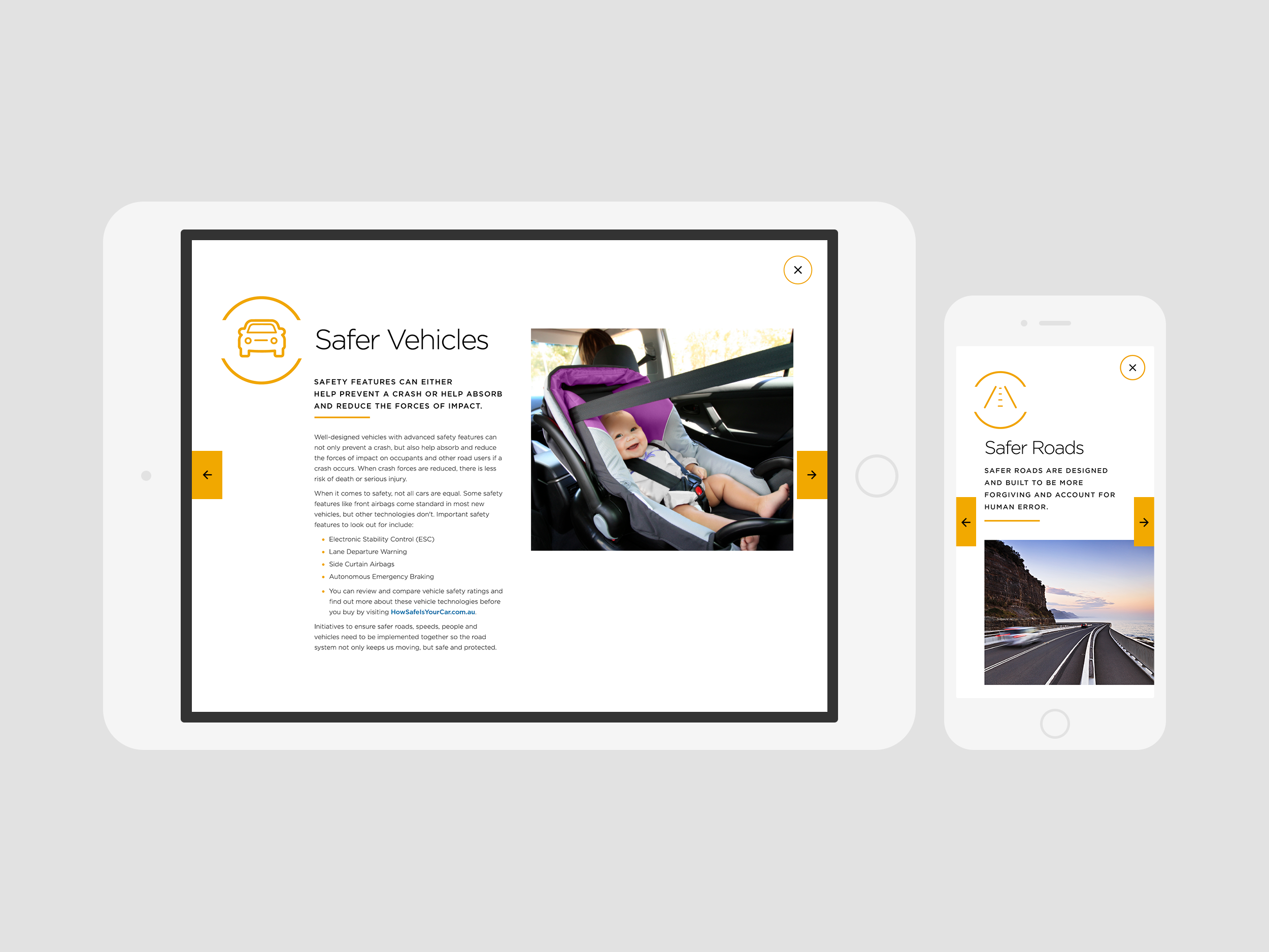  The AA compliant site features extensive video content, information on the Safe Systems approach and the Road Safety Plan 2021 – which outlines how the NSW government aims to reduce road fatalities by 30% by 2021. 