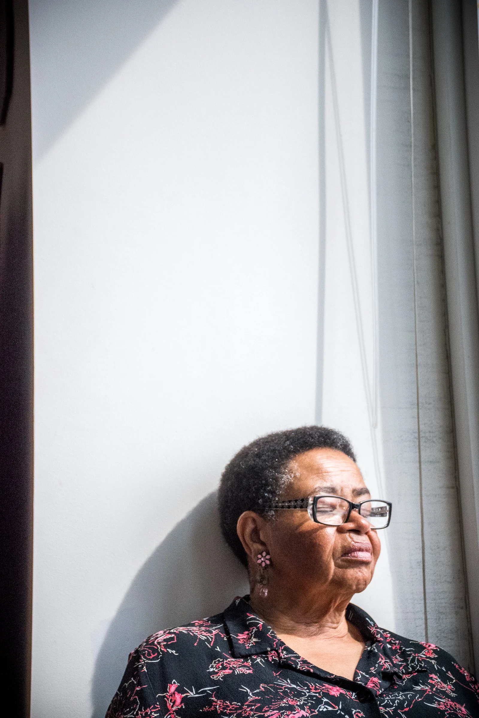 April 27, 2017- New York, N.Y., U.S.A.- Rendy rests near the window in her home in midtown Manhattan. Everyday she sits near the window and thanks the universe. She says, “Because of the brain injury, I have to be grateful. I can't just look back at what I had, I have to go with what is”.