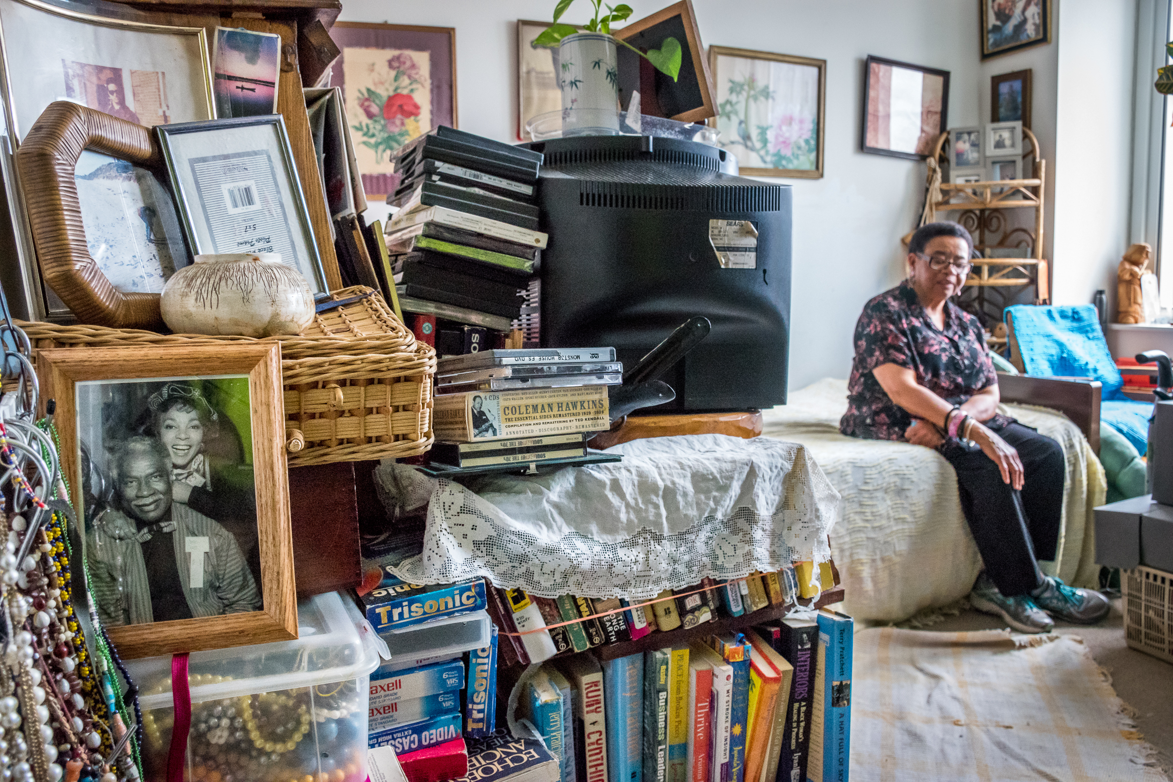 April 27, 2017- New York, N.Y., U.S.A.- Rendy in her bedroom in her apartment where she lives alone in Midtown Manhattan. She refers to her bedroom as her “safe space”, where all her comforting possessions and family keepsakes are on display. Rendy