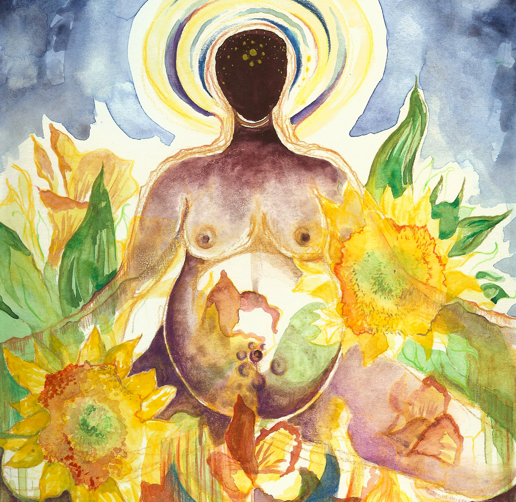 Birth Prayer with Sunflowers_cropped square.jpg