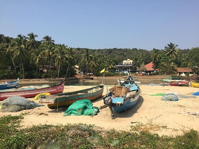 Baga Beach, I think. 🤔 
#youfollowthefilm #goaindia #beachbum #asia #boats #fishingnets #indiefilm