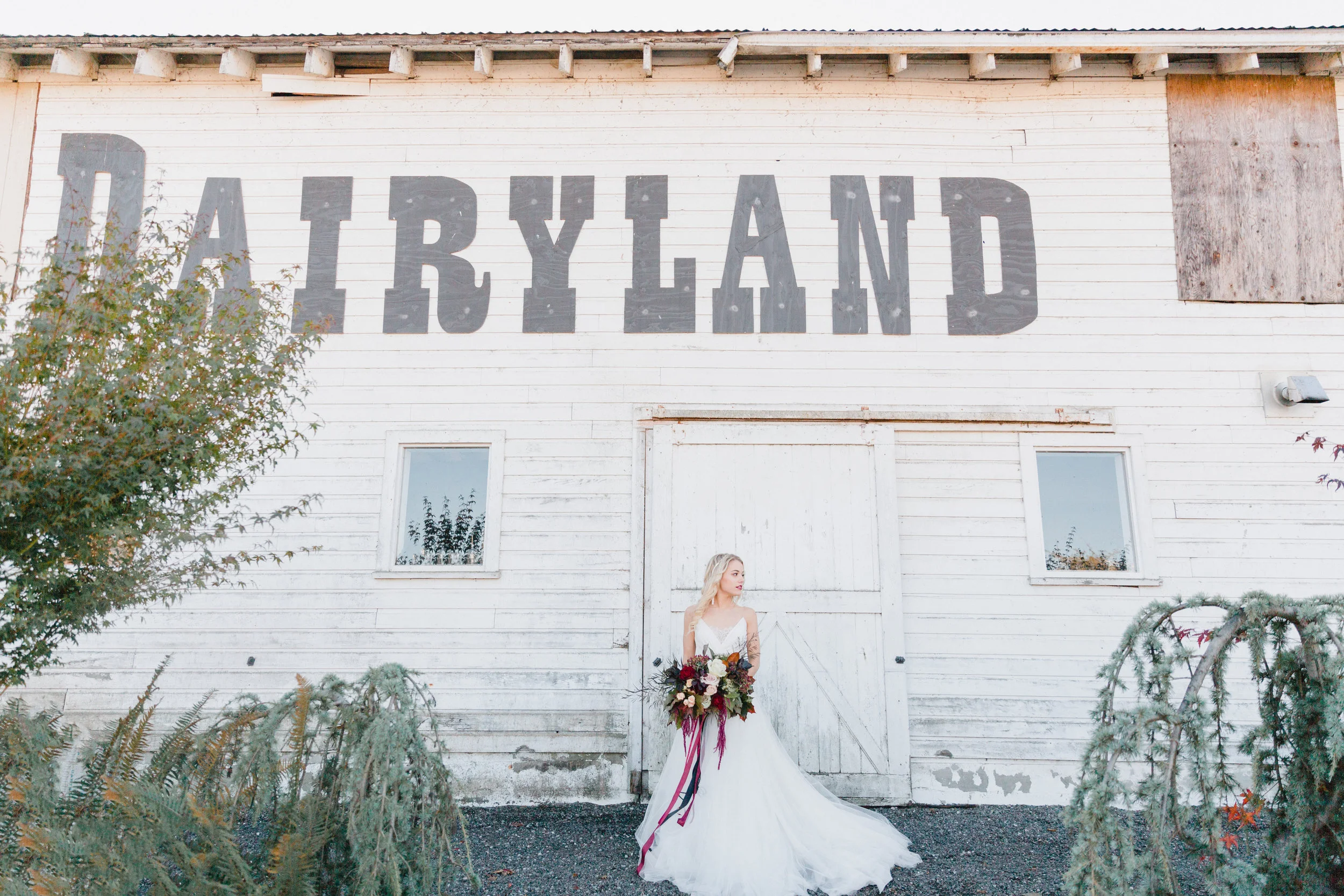 Dairyland Barn -A unique Snohomish wedding venue. Floral by From the Ground Up Floral