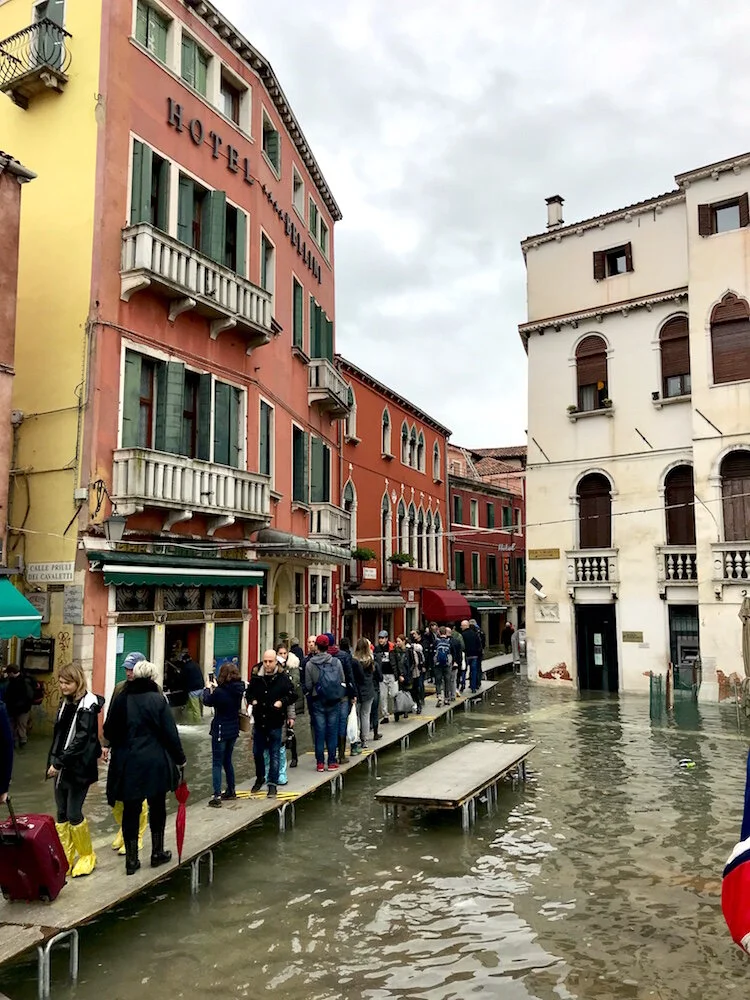 High tide near our hotel