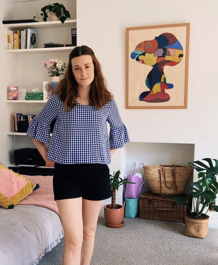 ruffle sleeve top peppermint