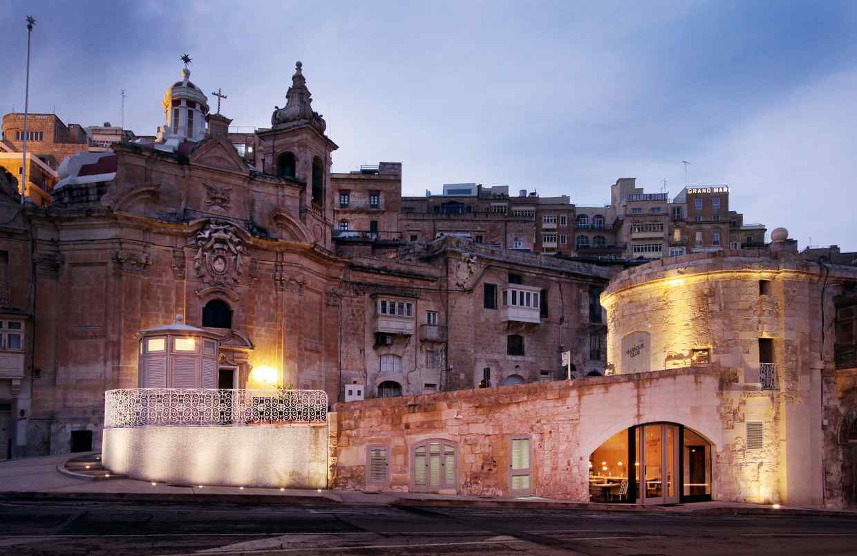 The Harbour Club restaurant in Valletta